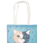 Fashion, accesorii si bijuterii - Femei - Accesorii femei - Genti si rucsacuri femei - Geanta textila din bumbac, dimensiune 34x39 cm, Buticcochet, Multicolor - GND1131 - Infinity.ro