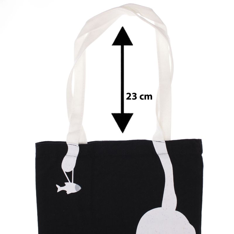 Fashion, accesorii si bijuterii - Femei - Accesorii femei - Genti si rucsacuri femei - Geanta textila din bumbac, dimensiune 34x39 cm, Buticcochet, Negru - GND1127 - Infinity.ro