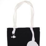 Fashion, accesorii si bijuterii - Femei - Accesorii femei - Genti si rucsacuri femei - Geanta textila din bumbac, dimensiune 34x39 cm, Buticcochet, Negru - GND1127 - Infinity.ro