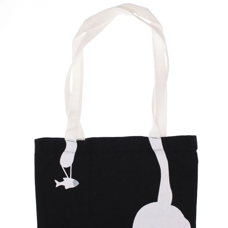 Fashion, accesorii si bijuterii - Femei - Accesorii femei - Genti si rucsacuri femei - Geanta textila din bumbac, dimensiune 34x39 cm, Buticcochet, Negru - GND1127 - Infinity.ro