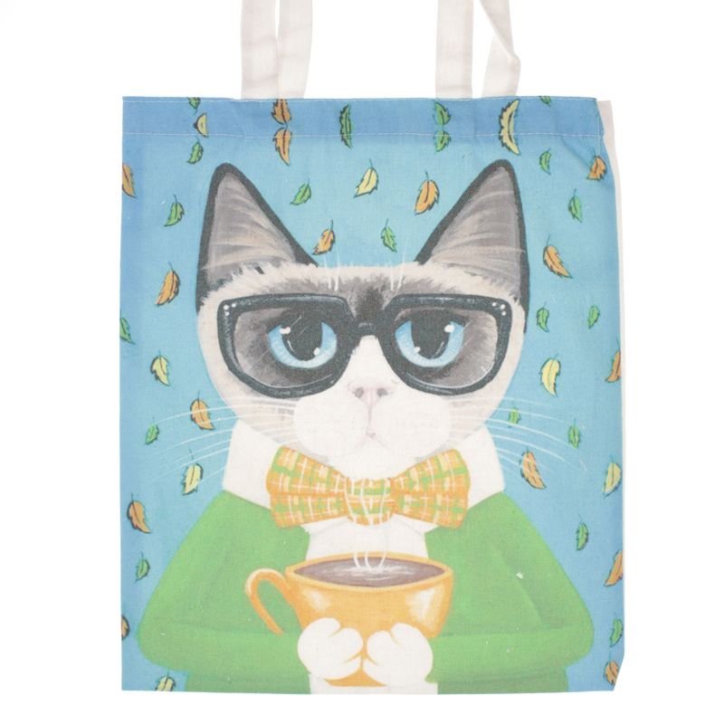 Fashion, accesorii si bijuterii - Femei - Accesorii femei - Genti si rucsacuri femei - Geanta textila din bumbac, dimensiune 34x39 cm, Buticcochet, Multicolor - GND1133 - Infinity.ro