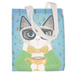 Fashion, accesorii si bijuterii - Femei - Accesorii femei - Genti si rucsacuri femei - Geanta textila din bumbac, dimensiune 34x39 cm, Buticcochet, Multicolor - GND1133 - Infinity.ro