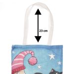 Fashion, accesorii si bijuterii - Femei - Accesorii femei - Genti si rucsacuri femei - Geanta textila din bumbac, dimensiune 34x39 cm, Buticcochet, Multicolor - GND1132 - Infinity.ro