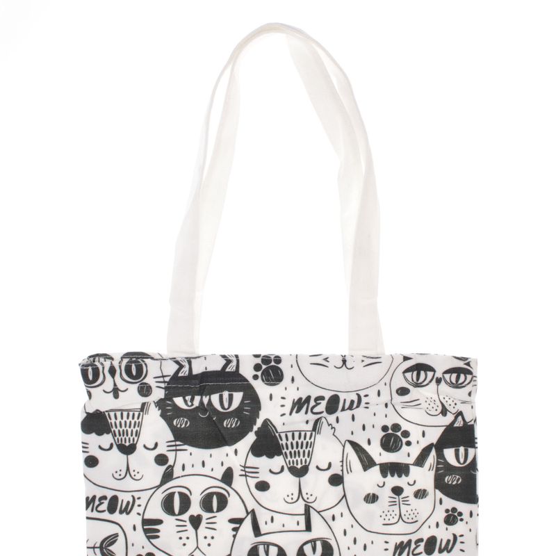 Fashion, accesorii si bijuterii - Femei - Accesorii femei - Genti si rucsacuri femei - Geanta textila din bumbac, dimensiune 34x39 cm, Buticcochet, Multicolor - GND1130 - Infinity.ro