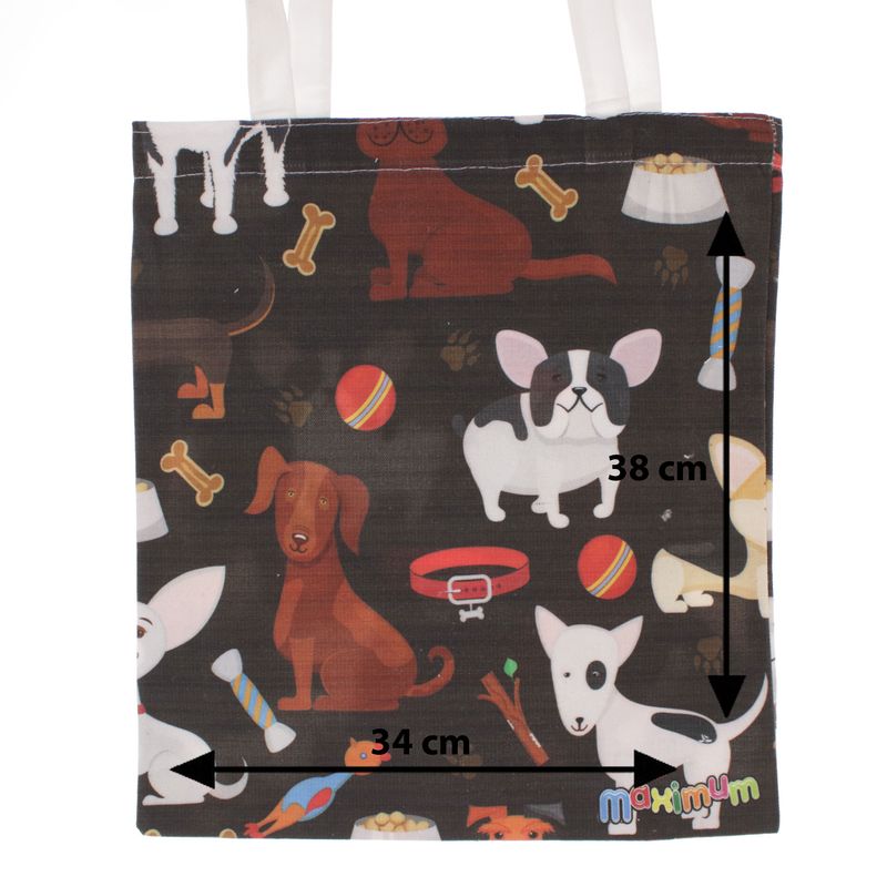 Fashion, accesorii si bijuterii - Femei - Accesorii femei - Genti si rucsacuri femei - Geanta textila din bumbac, dimensiune 34x39 cm, Buticcochet, Multicolor - GND1128 - Infinity.ro