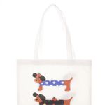 Fashion, accesorii si bijuterii - Femei - Accesorii femei - Genti si rucsacuri femei - Geanta textila din bumbac, dimensiune 35x38 cm, Buticcochet, model cu Catei, Bej - GND1125 - Infinity.ro