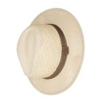 Fashion, accesorii si bijuterii - Barbati - Accesorii barbati - Caciuli si sepci barbati - Palarie de soare, barbati, Buticcochet, din paie de hartie, cu banda decorativa, marime 58 cm ajustabila, Bej - PAL1896 - Infinity.ro