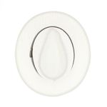 Fashion, accesorii si bijuterii - Barbati - Accesorii barbati - Caciuli si sepci barbati - Palarie de soare, barbati, din paie de hartie, cu banda decorativa maro, marime 55 cm, Alb - PAL1882 - Infinity.ro