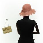 Fashion, accesorii si bijuterii - Femei - Accesorii femei - Caciuli si palarii femei - Palarie dama, Buticcochet, din bumbac si poliester, cu banda decorativa, one size, Portocaliu - PAL1904 - Infinity.ro