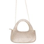 Fashion, accesorii si bijuterii - Femei - Accesorii femei - Genti si rucsacuri femei - Geanta, de dama, din material sintetic, ButicCochet, 20x10x6 cm, cu strasuri, Auriu - GND1084 - Infinity.ro