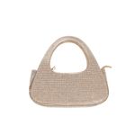 Fashion, accesorii si bijuterii - Femei - Accesorii femei - Genti si rucsacuri femei - Geanta, de dama, din material sintetic, ButicCochet, 20x10x6 cm, cu strasuri, Auriu - GND1084 - Infinity.ro