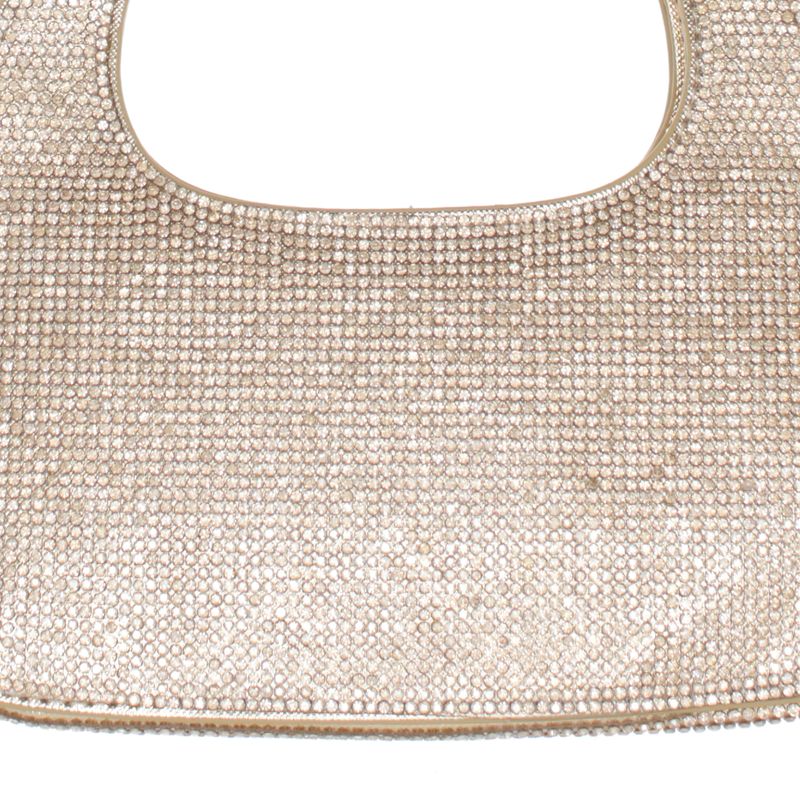 Fashion, accesorii si bijuterii - Femei - Accesorii femei - Genti si rucsacuri femei - Geanta, de dama, din material sintetic, ButicCochet, 20x10x6 cm, cu strasuri, Auriu - GND1084 - Infinity.ro