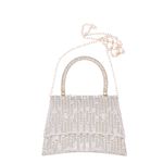 Fashion, accesorii si bijuterii - Femei - Accesorii femei - Genti si rucsacuri femei - Geanta, de dama, din material sintetic, ButicCochet, 19x14x5 cm, cu strasuri si perle, Auriu - GND1088 - Infinity.ro