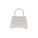 Fashion, accesorii si bijuterii - Femei - Accesorii femei - Genti si rucsacuri femei - Geanta, de dama, din material sintetic, ButicCochet, 19x14x5 cm, cu strasuri si perle, Auriu - GND1088 - Infinity.ro