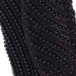 Fashion, accesorii si bijuterii - Femei - Accesorii femei - Genti si rucsacuri femei - Geanta, de dama, din material sintetic, ButicCochet, 20x13x5 cm, cu strasuri si perle, Negru - GND1092 - Infinity.ro