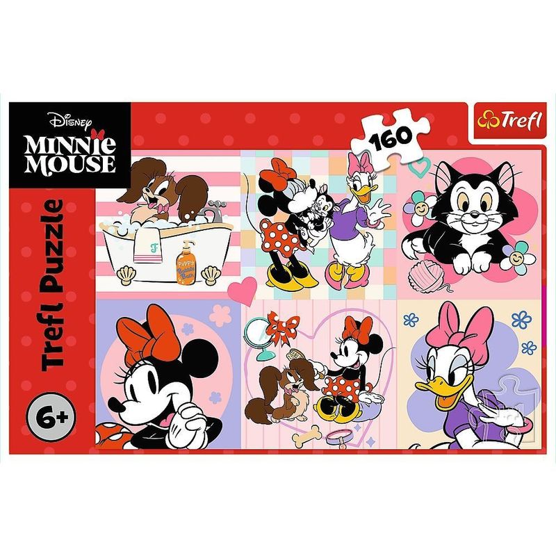 Jucarii, Copii si Bebe - Jucarii si jocuri - Jocuri si puzzle - Puzzle - PUZZLE TREFL 160 DISNEY ZIUA COLORATA A LUI MINNIE - Infinity.ro