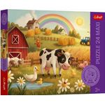 Jucarii, Copii si Bebe - Jucarii si jocuri - Jocuri si puzzle - Puzzle - Puzzle trefl 24 maxi vacuta la ferma - Infinity.ro
