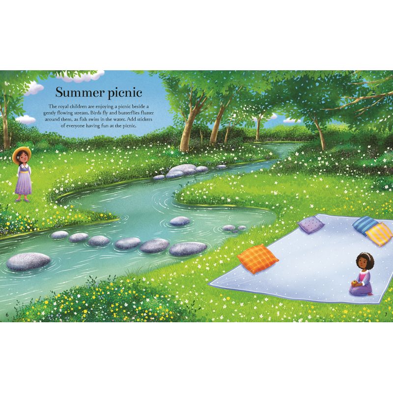 Carti si Birotica - Carti - Carti pentru copii - Carti interactive - Princesses Sticker Book – Carte cu stickere pentru copii 5+ ani, Usborne - Infinity.ro