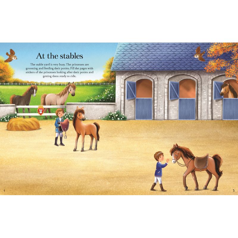 Carti si Birotica - Carti - Carti pentru copii - Carti interactive - Princesses Sticker Book – Carte cu stickere pentru copii 5+ ani, Usborne - Infinity.ro