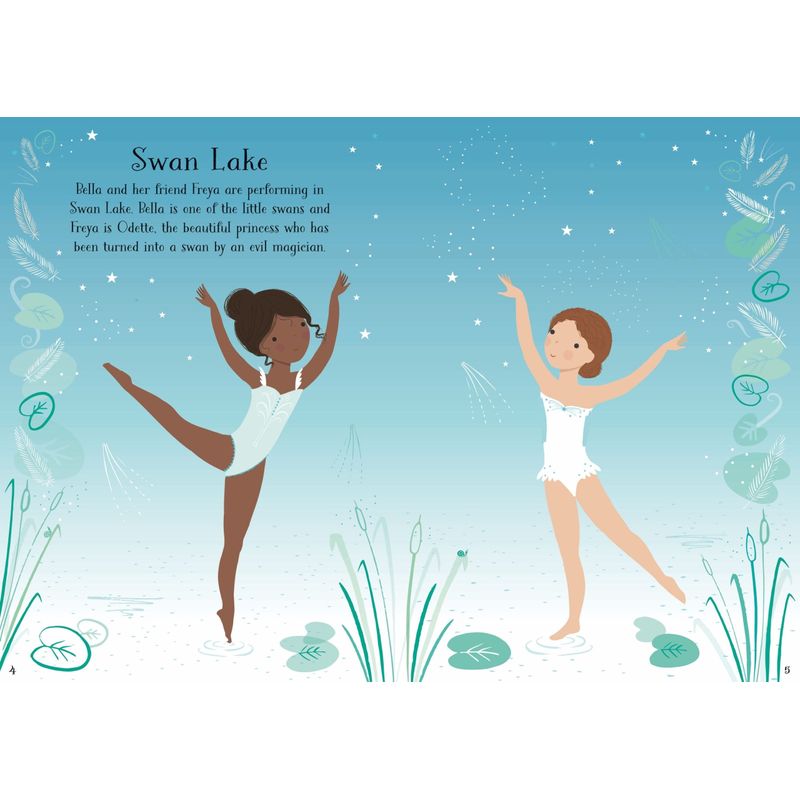 Carti si Birotica - Carti - Carti pentru copii - Carti interactive - Little Sticker Dolly Dressing Ballerina – Carte cu stickere pentru copii 4+ ani, Usborne - Infinity.ro
