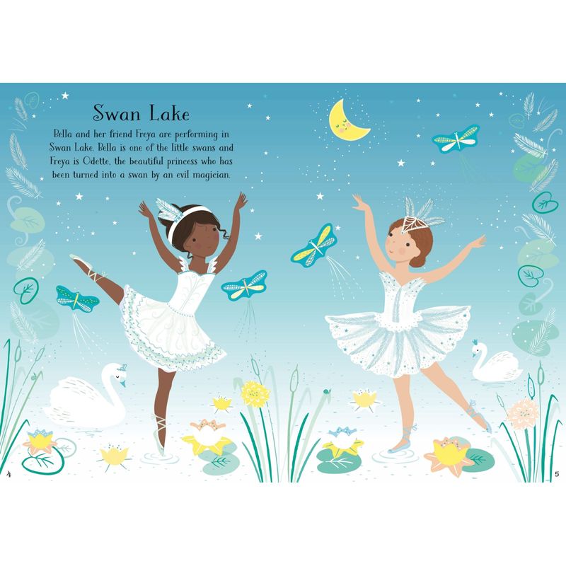 Carti si Birotica - Carti - Carti pentru copii - Carti interactive - Little Sticker Dolly Dressing Ballerina – Carte cu stickere pentru copii 4+ ani, Usborne - Infinity.ro