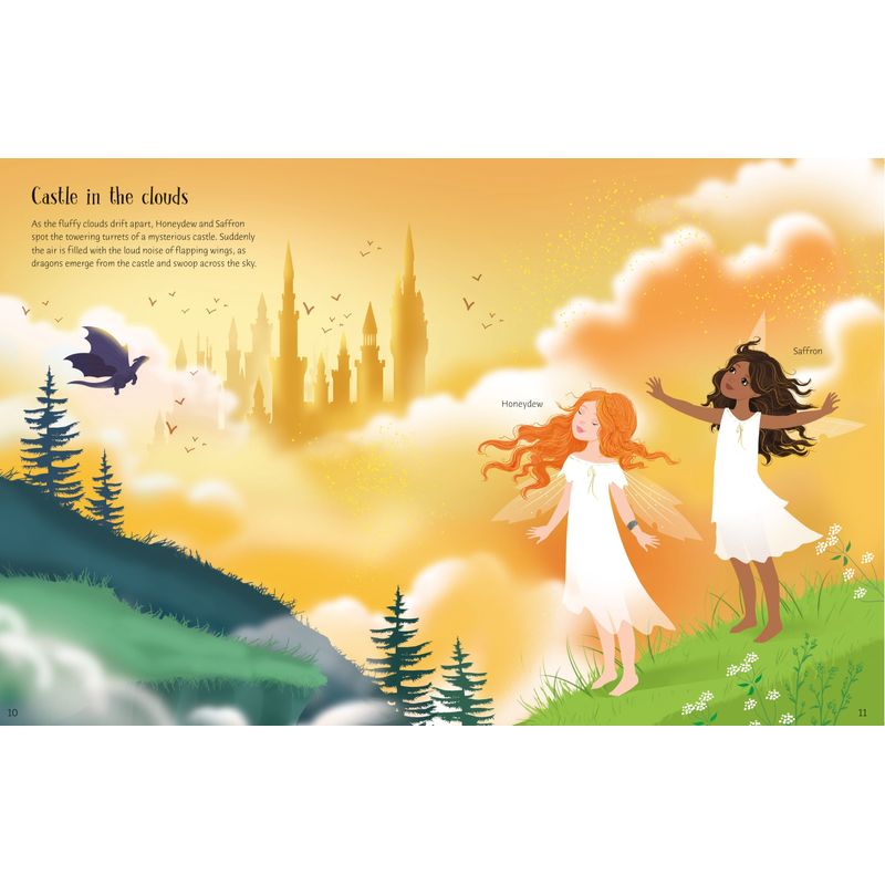 Carti si Birotica - Carti - Carti pentru copii - Carti interactive - Sticker Dolly Dressing Magical Kingdom – Carte cu stickere pentru copii 5+ ani, Usborne - Infinity.ro