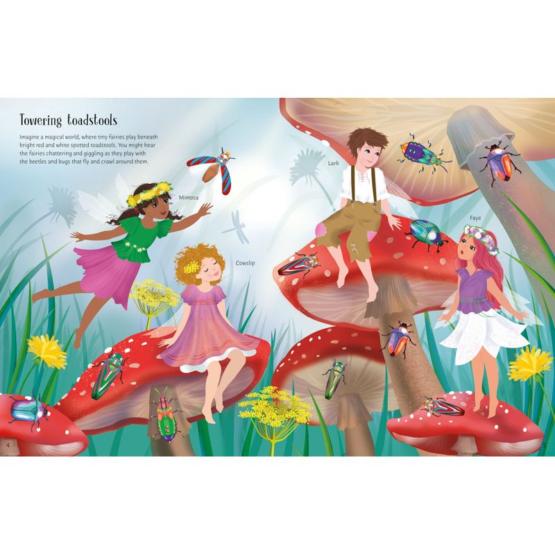 Carti si Birotica - Carti - Carti pentru copii - Carti interactive - Sticker Dolly Dressing Magical Kingdom – Carte cu stickere pentru copii 5+ ani, Usborne - Infinity.ro