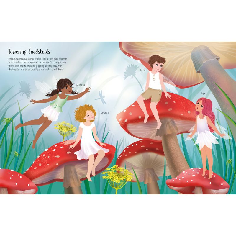 Carti si Birotica - Carti - Carti pentru copii - Carti interactive - Sticker Dolly Dressing Magical Kingdom – Carte cu stickere pentru copii 5+ ani, Usborne - Infinity.ro