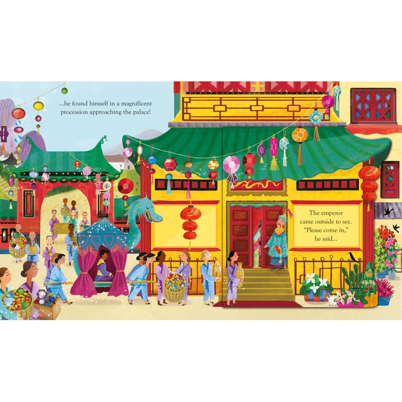 Carti si Birotica - Carti - Carti pentru copii - Carti interactive - Peep Inside a Fairy Tale Aladdin – Carte cu clapete pentru copii 3+ ani, Usborne - Infinity.ro