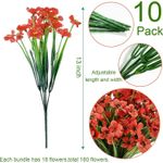 Casa si Gradina - Decoratiuni - Obiecte decorative - Plante artificiale - Flori ornamentale artificiale ROSII set 10 buc - Infinity.ro