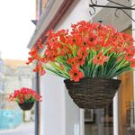 Casa si Gradina - Decoratiuni - Obiecte decorative - Plante artificiale - Flori ornamentale artificiale ROSII set 10 buc - Infinity.ro