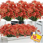 Casa si Gradina - Decoratiuni - Obiecte decorative - Plante artificiale - Flori ornamentale artificiale ROSII set 10 buc - Infinity.ro