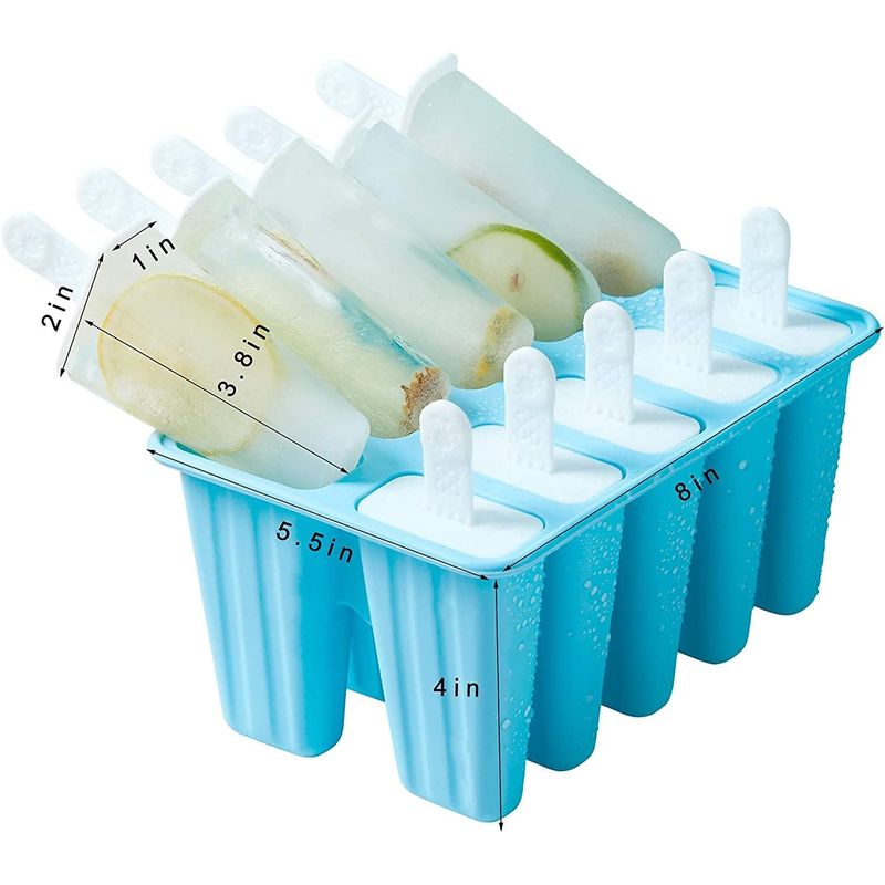 Casa si Gradina - Bucatarie si vesela - Accesorii bar - Forme cuburi de gheata - Forme de inghetata din silicon fara BPA- set 10 bucati - Infinity.ro