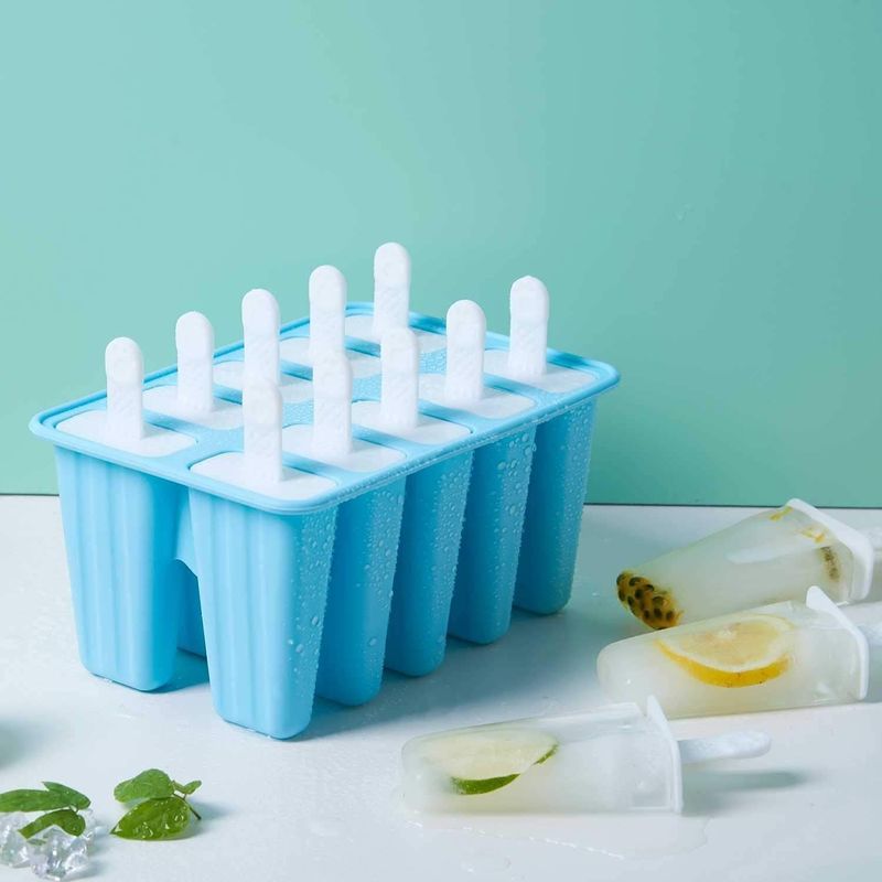 Casa si Gradina - Bucatarie si vesela - Accesorii bar - Forme cuburi de gheata - Forme de inghetata din silicon fara BPA- set 10 bucati - Infinity.ro