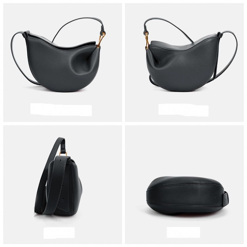 Fashion, accesorii si bijuterii - Femei - Accesorii femei - Genti si rucsacuri femei - Poseta eleganta de umar neagra din piele PU, cu magnet si curea ajustabila - Infinity.ro