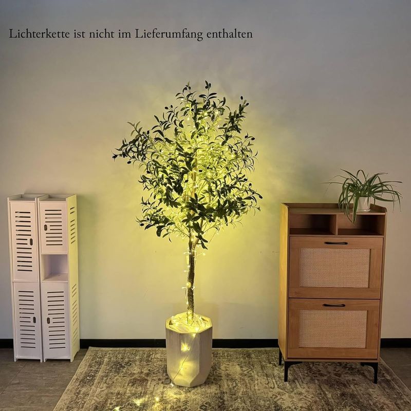 Casa si Gradina - Decoratiuni - Obiecte decorative - Plante artificiale - Maslin artificial din plastic in ghiveci 120 cm - Infinity.ro