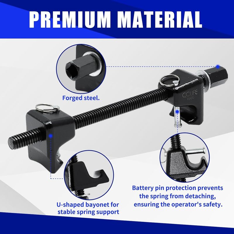 Auto si Moto - Reparatii si depanare - Scule auto - Scule si truse auto - Prese arcuri inlocuit amortizoare sau flanse amortizoare set 2 bucati cu sigurante - Infinity.ro