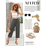 Fashion, accesorii si bijuterii - Femei - Imbracaminte femei - Pantaloni femei - Pantaloni casual lejeri pentru femei, cu buzunare si talie elastica, gri  S - Infinity.ro
