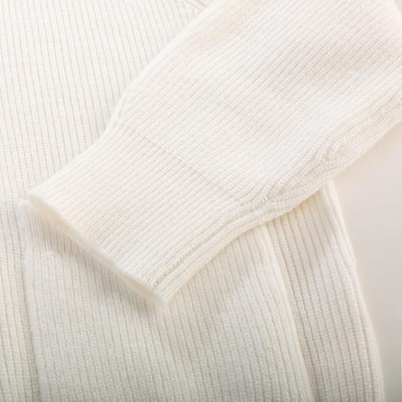 Fashion, accesorii si bijuterii - Copii - Imbracaminte copii - Bluze si camasi copii - Cardigan, bluza tricotata cu maneci lungi si fermoar dublu pentru fete 7 ani - Infinity.ro