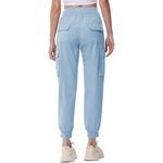 Fashion, accesorii si bijuterii - Femei - Imbracaminte femei - Pantaloni femei - Pantaloni sport respirabili pentru femei, cu buzunare si talie elastica, lungi bleu L - Infinity.ro