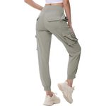 Fashion, accesorii si bijuterii - Femei - Imbracaminte femei - Pantaloni femei - Pantaloni sport respirabili pentru femei, cu buzunare si talie elastica, lungi crem XL - Infinity.ro