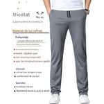 Fashion, accesorii si bijuterii - Barbati - Imbracaminte - Pantaloni barbati - Pantaloni casual barbati, respirabili, elastici in talie, gri 31W30L - Infinity.ro