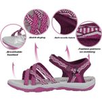 Fashion, accesorii si bijuterii - Femei - Incaltaminte femei - Sandale femei - Sandale lejere de drumetii si aer liber pentru femei, gri-rosu, marimea 38 - Infinity.ro