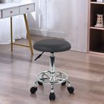 Carti si Birotica - Birotica - Accesorii de birou - Alte accesorii birou - Scaun negru rotund ajustabil pe inaltime 47.5x63 cm; 4 kg, cu suport de picioare - Infinity.ro