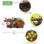 Casa si Gradina - Corpuri si surse de iluminat - Iluminat exterior - Lampi solare - Decoratiune de gradina, terasa, balcon cu LED-uri si panou solar 20.5x10.5 cm, Vacuta - Infinity.ro