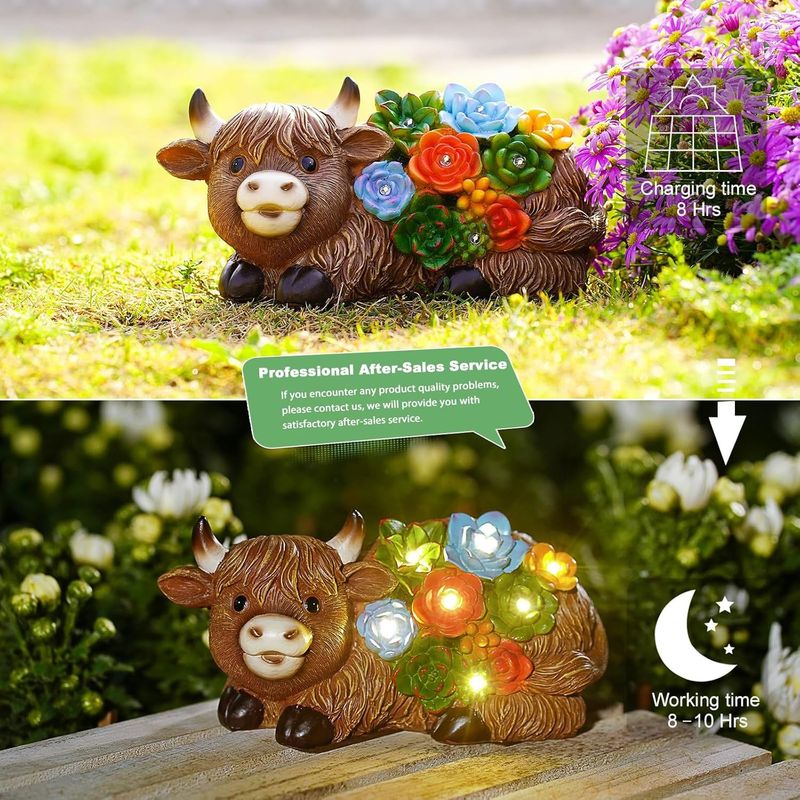 Casa si Gradina - Corpuri si surse de iluminat - Iluminat exterior - Lampi solare - Decoratiune de gradina, terasa, balcon cu LED-uri si panou solar 20.5x10.5 cm, Vacuta - Infinity.ro