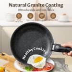Casa si Gradina - Bucatarie si vesela - Ustensile bucatarie - Seturi ustensile de bucatarie - Set 4 tigai cu maner detasabil, ceramica antiaderenta Inductie & cuptor, negre - Infinity.ro