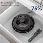 Casa si Gradina - Bucatarie si vesela - Ustensile bucatarie - Seturi ustensile de bucatarie - Set 9 piese oale cu maner detasabil, ceramica antiaderenta Inductie & cuptor, negre - Infinity.ro