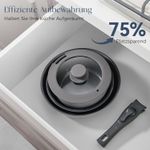Casa si Gradina - Bucatarie si vesela - Ustensile bucatarie - Seturi ustensile de bucatarie - Set 9 piese oale cu maner detasabil, ceramica antiaderenta Inductie & cuptor, gri - Infinity.ro