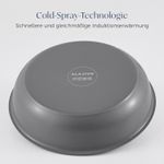 Casa si Gradina - Bucatarie si vesela - Ustensile bucatarie - Seturi ustensile de bucatarie - Set 9 piese oale cu maner detasabil, ceramica antiaderenta Inductie & cuptor, gri - Infinity.ro